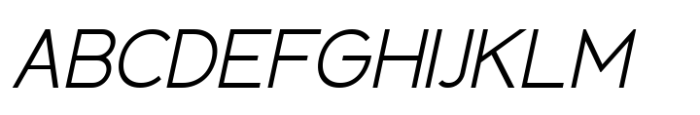 Ewangi Light Italic Font UPPERCASE