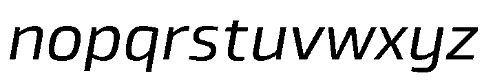 Exo 2 Variable Italic Font LOWERCASE