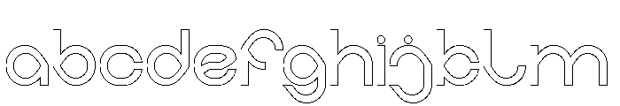 EXTRA MILES-Hollow FONT