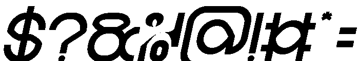 EXTRA MILES Italic Font OTHER CHARS