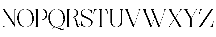 Exactly Extra Light Font UPPERCASE