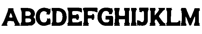 Exaggerated Ink Trap Font UPPERCASE