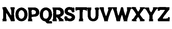 Exaggerated Ink Trap Font UPPERCASE