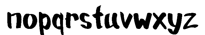 Exbold Font LOWERCASE