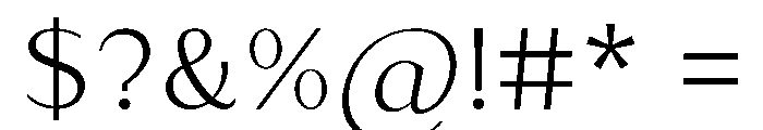 Existo Font OTHER CHARS