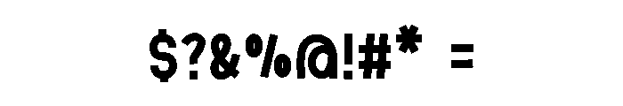 Exited Font OTHER CHARS
