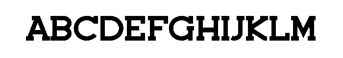 Exited Font UPPERCASE