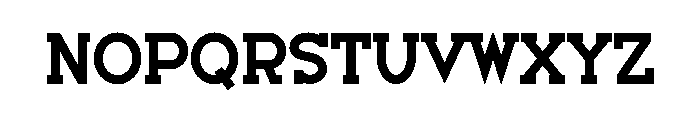 Exited Font LOWERCASE