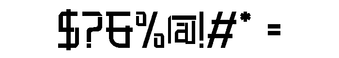 Exoforge Regular Font OTHER CHARS