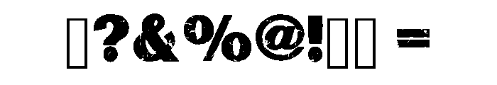 Exotic Letter Regular Font OTHER CHARS