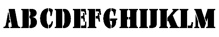 Exovect Black Condensed Font UPPERCASE