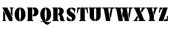 Exovect Black Condensed Font UPPERCASE