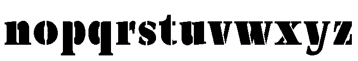 Exovect Black Condensed Font LOWERCASE