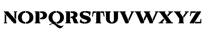 Exovect Black Expanded Font UPPERCASE