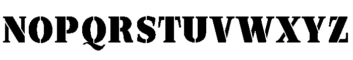 Exovect Black Semi Condensed Font UPPERCASE