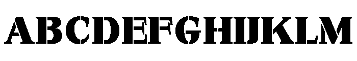 Exovect Black Semi Expanded Font UPPERCASE