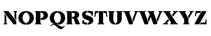 Exovect Black Semi Expanded Font UPPERCASE
