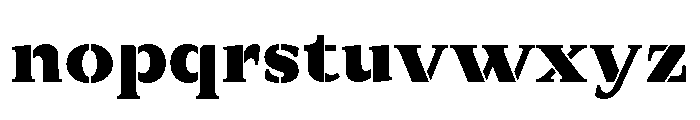 Exovect Black Semi Expanded Font LOWERCASE