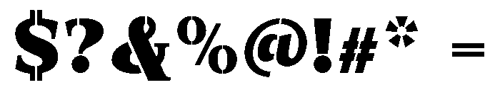 Exovect Black Font OTHER CHARS