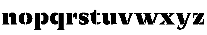 Exovect Black Font LOWERCASE