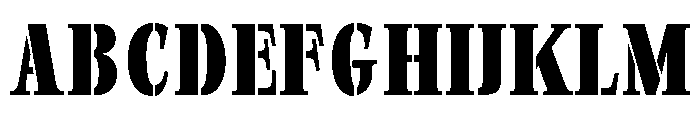Exovect Bold Condensed Font UPPERCASE