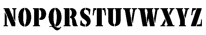Exovect Bold Condensed Font UPPERCASE