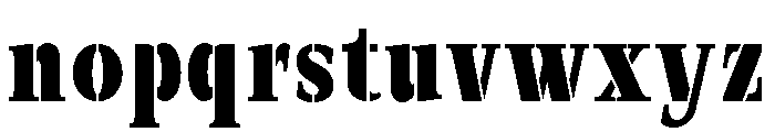 Exovect Bold Condensed Font LOWERCASE