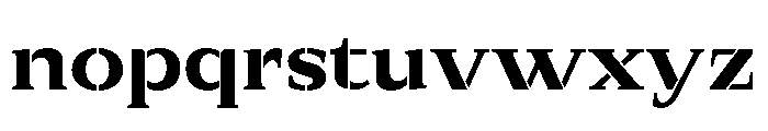 Exovect Bold Expanded Font LOWERCASE