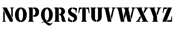 Exovect Bold Semi Condensed Font UPPERCASE
