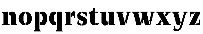 Exovect Bold Semi Condensed Font LOWERCASE