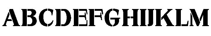 Exovect Bold Semi Expanded Font UPPERCASE