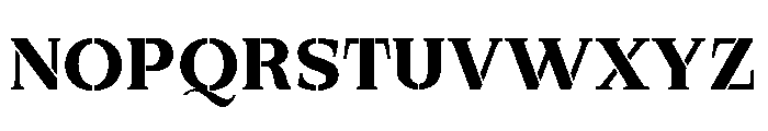 Exovect Bold Semi Expanded Font UPPERCASE
