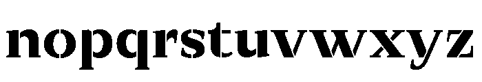 Exovect Bold Semi Expanded Font LOWERCASE