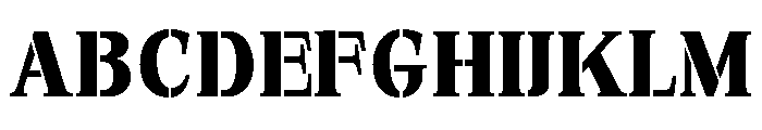Exovect Bold Font UPPERCASE