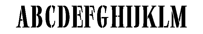 Exovect Condensed Font UPPERCASE