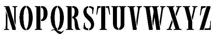 Exovect Condensed Font UPPERCASE