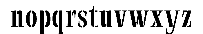 Exovect Condensed Font LOWERCASE