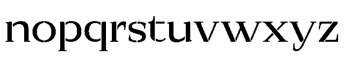Exovect Expanded Font LOWERCASE