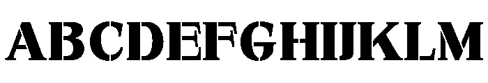 Exovect ExtBd SemExp Font UPPERCASE