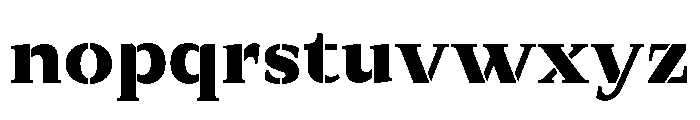 Exovect ExtBd SemExp Font LOWERCASE
