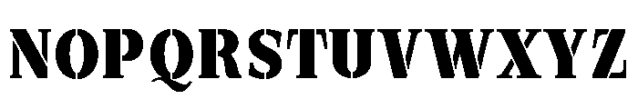 Exovect ExtBd SemiCond Font UPPERCASE