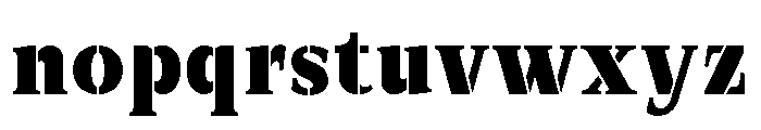 Exovect ExtBd SemiCond Font LOWERCASE