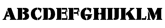 Exovect ExtBlk SemExp Font UPPERCASE