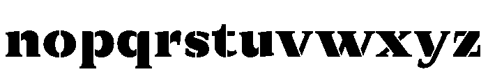 Exovect ExtBlk SemExp Font LOWERCASE
