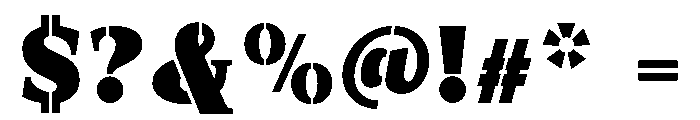 Exovect ExtBlk SemiCond Font OTHER CHARS