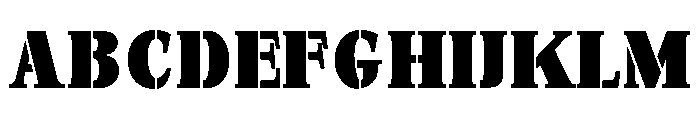 Exovect ExtBlk SemiCond Font UPPERCASE