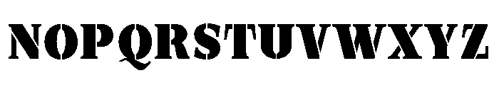 Exovect ExtBlk SemiCond Font UPPERCASE