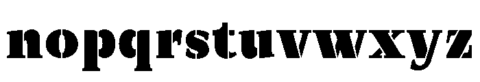 Exovect ExtBlk SemiCond Font LOWERCASE