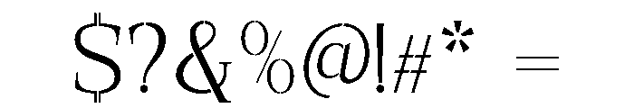 Exovect ExtLt SemExp Font OTHER CHARS