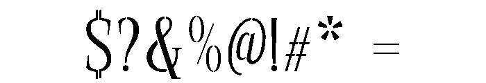 Exovect ExtLt SemiCond Font OTHER CHARS
